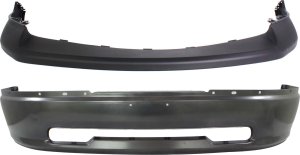 Front Bumper Cover for Dodge Ram Full Size Pickup 2009-2012, 2-Piece Kit with Bumper Replacement