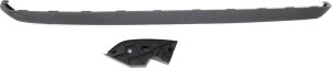 Front Bumper Molding Kit for 2007-2014 GMC Yukon, Right (Passenger) and Left (Driver) Outer, 3-Piece Black with Lower Air Deflector, Replacement