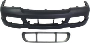 Front Bumper Cover for Ford Explorer 2002-2005, 2-Piece Kit with Bumper Grille, Replacement
