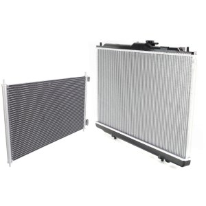 Radiator Kit for Honda Accord 1998-2002 / TL 1999-2001 with Aluminum Core, Suitable for 6 Cylinder, 3.0L/3.2L Engine, A/C Condenser Included, Replacement