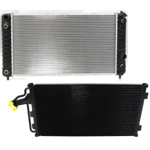 Radiator Kit for 1996-2005 Chevrolet Blazer/Jimmy with Auto Transmission, Aluminum Core, 6 Cylinder, 4.3L Engine, A/C Condenser Replacement