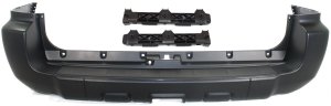 Rear Bumper Cover for Toyota 4Runner 2006-2009, 3-Piece Kit with Bumper Retainers, Replacement