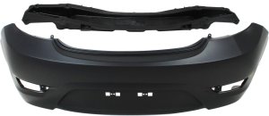 Rear Bumper Cover for Hyundai Accent 2012-2017, 2-Piece Kit with Bumper Reinforcement, Replacement