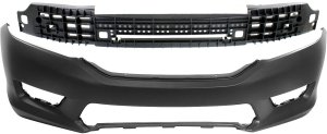 Front Bumper Cover for Honda Accord 2013-2015, 2-Piece Kit with Bumper Absorber, Replacement