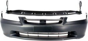 Front Bumper Cover for Honda Accord 1998-2000, 2-Piece Kit with Bumper Retainer, Replacement