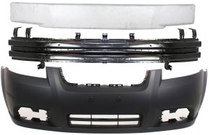 Front Bumper Cover for Chevrolet Aveo 2007-2011, 3-Piece kit with Bumper Absorber and Bumper Reinforcement, Replacement