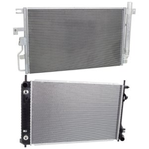 Radiator Kit for 2006-2009 Chevrolet Equinox / Torrent with Aluminum Core, 6 Cylinder, 3.4L Engine, includes A/C Condenser - Replacement