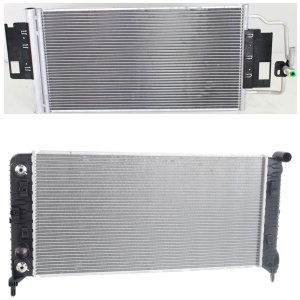 Radiator Kit for Chevrolet Impala 2012-2013/Impala Limited 2014-2016, Aluminum Core, 6 Cylinder, 3.6 Liter Engine, with Air Conditioning Condenser, Replacement