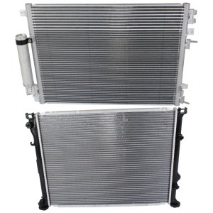 Radiator Kit for Chrysler Chrysler 300 / Magnum 2005-2008, Aluminum Core, Suitable for 6/8 Cylinder, 2.7L/3.5L/5.7L Engine, Complete with Air Conditioning Condenser Replacement