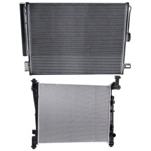 Aluminum Core Radiator Kit for Dodge Grand Cherokee (2011-2021), Durango (2011-2014), 6/8 Cylinder, 3.6L/5.7L Engine, with Air Conditioning Condenser, Replacement