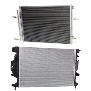 Radiator Kit for Ford Fusion 2013-2018, Aluminum Core, 4 Cylinder, 2.5L Engine, with Air Conditioning Condenser - Replacement