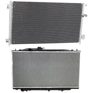 Radiator Kit for 2003-2007 Honda Accord, Aluminum Core, 6 Cylinder, 3.0L Engine, with Air Conditioning Condenser Replacement