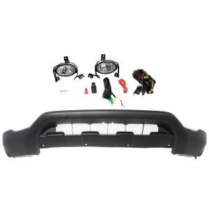 Fog Light Assembly Kit for 2010-2011 Honda CR-V, Right (Passenger) and Left (Driver), 2-Piece kit, Halogen, with Valance, Replacement