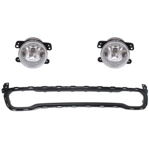 Fog Light Kit for 2014-2018 Jeep Cherokee, Right (Passenger) and Left (Driver), 3-Piece Halogen Replacement