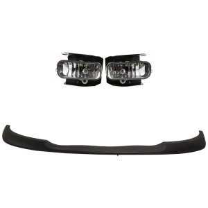 Fog Light Kit for Ford Expedition 1999-2002, F-150 Heritage 2004, Right (Passenger) & Left (Driver), 2-Piece Chrome, with Bulb(s), Replacement