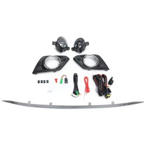 Fog Light for Nissan Rogue 2014-2016, Right (Passenger) and Left (Driver), 2-Piece kit, Clear Lens, Halogen, Replacement