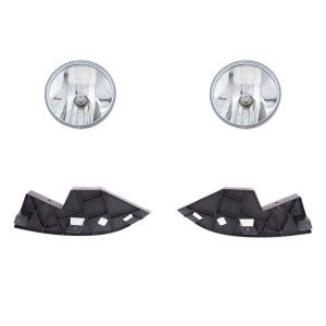 Fog Light for Chevrolet Avalanche 2007-2009 / Suburban 1500 2007-2014, Right (Passenger) and Left (Driver), 4-Piece Kit with Bulb(s), Replacement