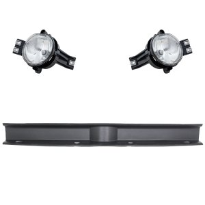 Fog Light Assembly Kit for Dodge Ram 1500 2002-2008/ Ram 3500 2003-2009, Right (Passenger) and Left (Driver), 3-Piece Kit, Replacement