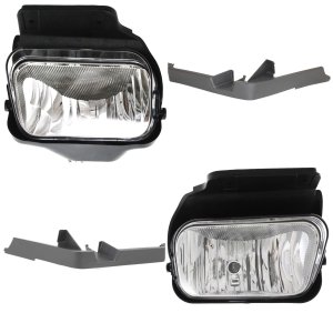 Fog Light Assembly Kit for Chevrolet Avalanche 1500 (2004-2006) / Silverado 3500 Classic (2007) with Right (Passenger) and Left (Driver) Sides, 4-Piece Set, Replacement
