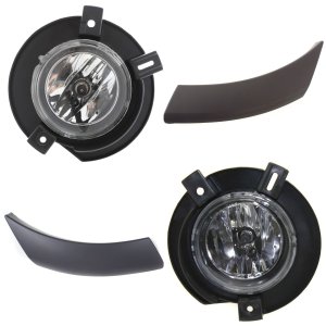 Fog Light Assembly for Ford Explorer 2002-2005 Right (Passenger) and Left (Driver), 4-Piece kit, Replacement
