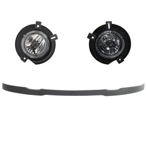 Fog Light Assembly Kit for Ford Explorer 2002-2005, Right (Passenger) and Left (Driver) Side, 3-Piece Halogen Kit with Valance, Replacement