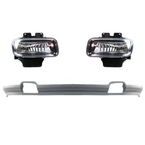 Fog Light Assembly Kit for Ford F-150 2004-2005, Right (Passenger) and Left (Driver), 3-Piece, with Valance, Halogen, Replacement