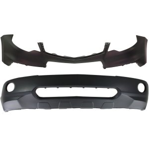 Front Bumper Cover for 2007-2009 Acura RDX, Set of 2 Covers with Valance, Auto Part Replacement Kit