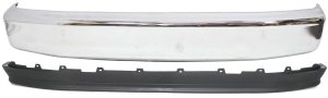 Front Bumper 2-Piece Kit with Valance for Ford Bronco (1992-1996) and F-Series (1992-1997) Replacement - Fits F150, F250, F350