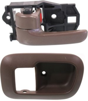 Front Door Handle Set for Toyota Camry (1997-2001) / Sienna (1999-2003) Left (Driver), Inside, Set of 2 with Interior Door Handle Trim, Replacement Kit