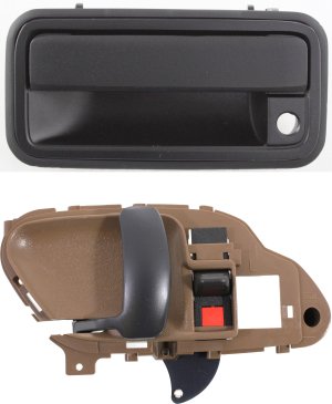 Front Door Handle Kit for Chevrolet C/K Full Size Pickup 1995-2000, Left (Driver) Side, Set of 2, Inner and Outer Replacement