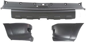 Rear Bumper Cover for TOYOTA 4RUNNER (2003-2005), Center, 3-Piece Kit, Textured, Without Fog Light Holes, SR5 Models, with Bumper Ends Replacement