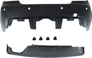 Rear Bumper Cover for BMW 5-Series 2004-2010, 2-Piece kit with Lower Trim Cover, Replacement Models: for 525i, 528i, 530i, 535i, 545i, 550i