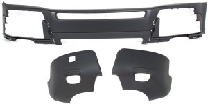 Front Bumper Cover for Volvo XC90 2003-2006, 3-Piece Kit with Bumper Ends, Replacement