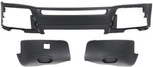 Front Bumper Cover for Volvo XC90 2003-2006, 3-Piece Kit with Bumper Ends, Replacement