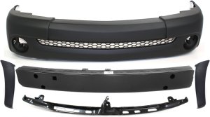 Front Bumper Cover Kit for Toyota Tundra 2003-2006 with 5-Piece Reinforcement, Retainer and Ends, Replacement