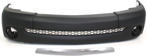 Front Bumper Cover for Toyota Tundra 2003-2006, 2-Piece Kit With Bumper Trim, Replacement