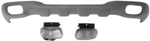 Auto Body Repair Kit for Ford Ranger 1998-2000, Set of 3, Front Includes Fog Lights and Valance, Replacement