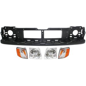 5-Piece Header Panel Kit for Ford Explorer Sport 2001-2003 and Explorer Sport Trac 2001-2005, Includes Corner Lights and Headlights, Replacement