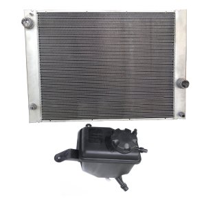Radiator for BMW 5-Series (2006-2010), 2-Piece Kit for 6 Cylinder, 3.0L Engine with Coolant Tank Replacement - fits 520i, 523i, 525i, 528i, 530i, 535i, 540i, 545i, 550i.