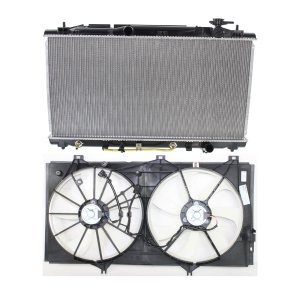 Radiator and Fan Kit for Toyota Camry/ES350 2007-2011, 2-Piece Kit, For 6 Cylinder, 3.5L Engines, Replacement
