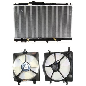 Radiator and Fan Kit for Acura Accord 1995-1997, Acura CL 1997-1999, 3-Piece with Right (Passenger) and Left (Driver) Side Fans, 6 Cylinder, Replacement