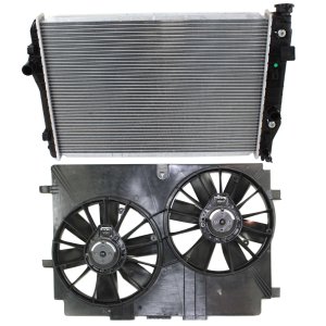Radiator and Fan Kit for Chevrolet Camaro and Firebird, 1998-2002 Models, 2-Piece Kit, 8 Cylinder, 5.7L, Replacement
