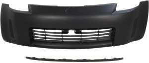 Front Bumper Cover for Nissan 350Z 2003-2005, 2-Piece Kit with Valance, Replacement