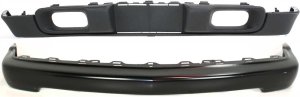 Front Bumper with Valance for Chevrolet S10 1998-2004, 2-Piece Kit Replacement
