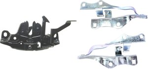 Hood Hinge and Latch Kit for INFINITI G35 2003-2007, Right (Passenger) and Left (Driver), 3-Piece Set with Hood Latch, Replacement