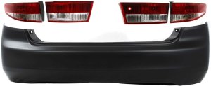 Tail Light Kit for 2003-2004 Honda Accord, Includes Right (Passenger), Left (Driver) Inner and Outer Lights, 5-Piece Set with Bumper Cover Replacement
