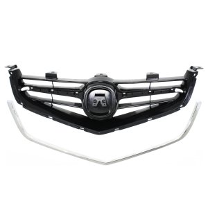 2-Piece Grille Kit with Grille Trim for 2004-2005 Acura TSX, Replacement Auto Part