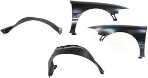 Front Fender Right (Passenger) and Left (Driver) for Buick LeSabre 2000-2005, 4-Piece Kit with Fender Liners Replacement