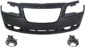 Front Bumper Cover for Chrysler Chrysler 300 (2011-2014), 3-Piece Kit with Fog Lights - Replacement