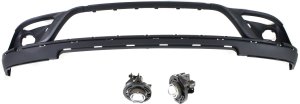 Front Bumper Cover for DODGE DURANGO 2014-2020, Lower 3-Piece kit with Fog Lights, Replacement